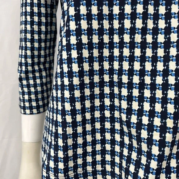 J McLaughlin Rich Classy 3/4 Sleeves Stretch Summer Resort Cruise Tshirt Top M - Picture 3 of 6